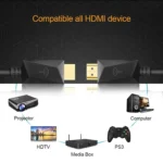 ROCKETEK HDMI01Y-2 HDMI 2.0 4K 30Hz 3D HD Gold-plated Connector HDMI Cable for All HDMI Devices, Length: 2m - Image 9