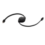 1m HDMI Male to HDMI Male Retractable Video Audio Connector Adapter Cable with Mini HDMI & Micro HDMI Adapters for HDTV Monitor & Projector & PC & Cameras & Tablets & Smartphones - Image 3