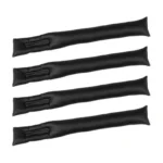 4 PCS Car Styling Accessories Seat Gap Filler Leather Pad Spacer Protective Softer Bar Slot Plug Car Gap Filler(Black) - Image 2