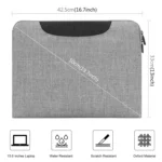 HAWEEL 15-17 inch Laptop Handbag For Macbook, Samsung, Lenovo, Sony, DELL Alienware, CHUWI, ASUS Laptops - Image 4