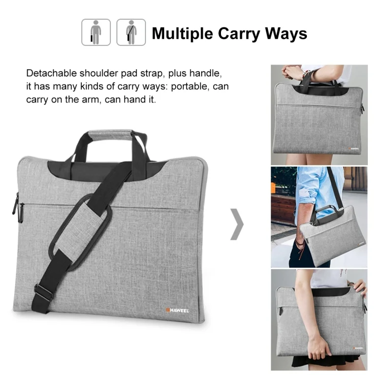HWL2115H_5.webp HAWEEL 15-17 inch Laptop Handbag For Macbook, Samsung, Lenovo, Sony, DELL Alienware, CHUWI, ASUS Laptops - Image 8