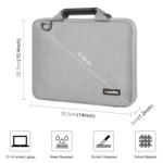 HAWEEL 13.0 inch-14.0 inch Briefcase Crossbody Laptop Bag For Macbook, Lenovo Thinkpad, ASUS, HP - Image 5