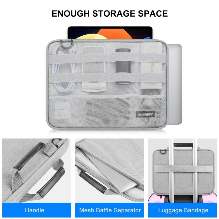HWL2168H_5.webp HAWEEL 13.0 inch-14.0 inch Briefcase Crossbody Laptop Bag For Macbook, Lenovo Thinkpad, ASUS, HP - Image 7
