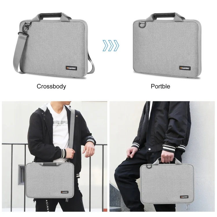HWL2168H_7.webp HAWEEL 13.0 inch-14.0 inch Briefcase Crossbody Laptop Bag For Macbook, Lenovo Thinkpad, ASUS, HP - Image 9