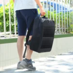 HAWEEL 14W Solar Panel Power Backpack Laptop Bag with Handle and 5V / 2.1A Max USB Charging Port - Image 12