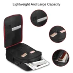 HAWEEL 14W Solar Panel Power Backpack Laptop Bag with Handle and 5V / 2.1A Max USB Charging Port - Image 6