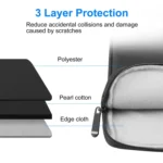 HAWEEL 11 inch Sleeve Case Zipper Briefcase Carrying Bag For Macbook, Samsung, Lenovo, Sony, DELL Alienware, CHUWI, ASUS, HP, 11 inch and Below Laptops / Tablets - Image 7