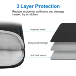 HAWEEL 11 inch Tablet Sleeve Case Zipper Briefcase Bag for 9.7-11.0 inch Tablets - Image 5