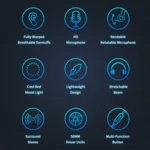 AWEI ES-770i Adjustable E-sports Gaming Headset with Mic - Image 5