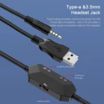 AWEI ES-770i Adjustable E-sports Gaming Headset with Mic - Image 10