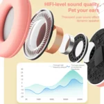 B39 Cat Ear Design LED Gradient Light Wireless Bluetooth Headset - Image 4