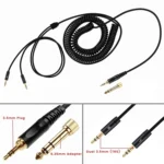 ZS0227 Headphone Dual 3.5mm Spring Audio Cable for Denon AH-D7100 7200 D600 D9200 5200 - Image 3