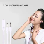 1M Hi-Fi AUX Audio Cable 3.5mm Dual Male to Female Plug Jack Stereo Audio Wire for iPhone, iPad, Samsung, MP3, MP4, Sound Card, TV, Radio-recorder, Car Bluetooth Speacker, Computer, etc(White) - Image 5