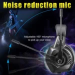ONIKUMA K6 Over Ear Bass Stereo Surround Gaming Headphone with Microphone & RGB Lights - Image 3