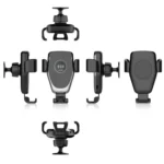 C6 Gravity Induction Car Qi Wireless Charger Fast Charging Air Vent Phone Holder - Image 4