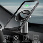 12PRO 15W Aluminum Alloy MagSafe Magnetic Car Wireless Charger Mobile Phone Holder - Image 3
