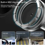 12PRO 15W Aluminum Alloy MagSafe Magnetic Car Wireless Charger Mobile Phone Holder - Image 7