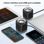 A1 Upgraded Version USB Wire-controlled 4D Stereo Sound Mini Wired Speaker, Cable Length: 1.3m - Image 4