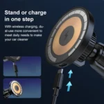 wlons Air Outlet Transparent Magnetic Wireless Charging Car Holder - Image 8
