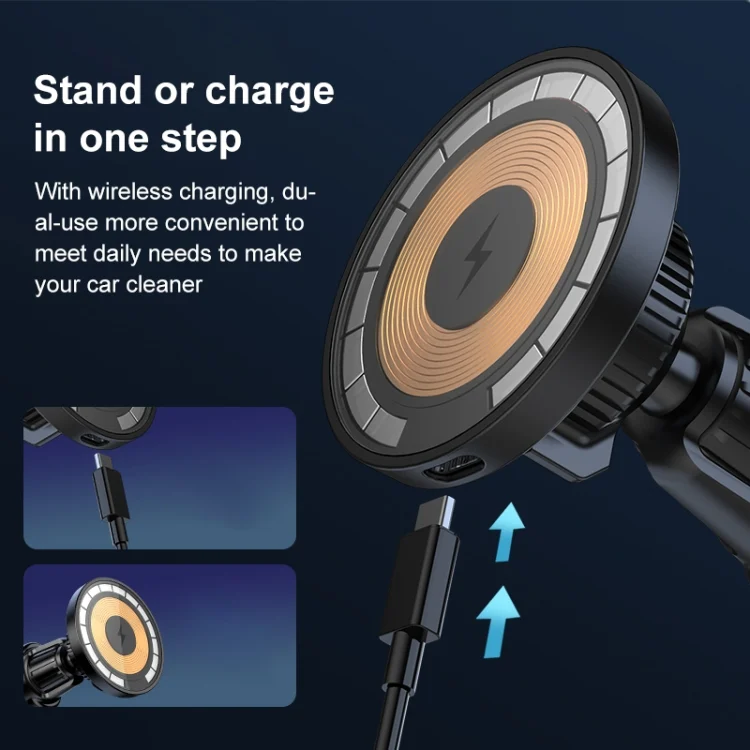 IP7G8841_7.webp wlons Air Outlet Transparent Magnetic Wireless Charging Car Holder - Image 8