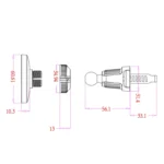 wlons Air Outlet Transparent Magnetic Car Holder - Image 2