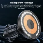 wlons Air Outlet Transparent Magnetic Car Holder - Image 6