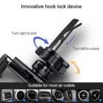 USAMS US-ZJ058 Retractable Gravity Car Holder for 4.7 - 7 inch Smartphones - Image 6