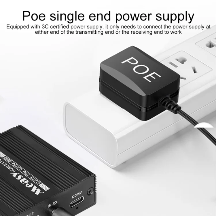 IP8G1245B_2.webp Measy ET100 HDMI Extender Transmitter + Receiver Converter Ethernet Cable, Transmission Distance: 70m - Image 3
