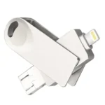 S29 3 in 1 128GB Micro USB + USB + 8 Pin Interface Metal Twister Flash Disk - Image 2