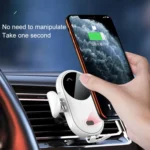 K10 15W Max Output Infrared Sensor Car Air Outlet Bracket Wireless Charger - Image 8