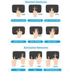 H18 2.4GHz Mini Wireless Air Mouse QWERTY Keyboard with Touchpad / Vibration for PC, TV - Image 12