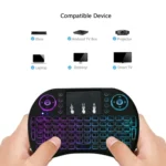 2.4GHz Mini i8 Wireless QWERTY Keyboard with Colorful Backlight & Touchpad & Multimedia Control for PC, Android TV BOX, X-BOX Player, Smartphones - Image 10