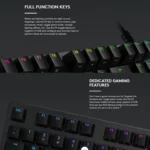 Logitech G512 RGB C-axis Mechanical Wired Gaming Keyboard, Length: 1.8m - Image 6