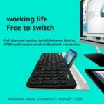 Logitech K780 Multi-device Bluetooth + Unifying Dual Mode Wireless Keyboard with Stand - Image 7