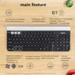 Logitech K780 Multi-device Bluetooth + Unifying Dual Mode Wireless Keyboard with Stand - Image 8