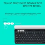 Logitech K780 Multi-device Bluetooth + Unifying Dual Mode Wireless Keyboard with Stand - Image 9