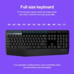 Logitech MK345 Wireless Full-size Keyboard + 2.4GHz 1000DPI Wireless Optical Mouse Set with Nano Receiver - Image 10