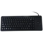 DS-8900 PS / 2 Interface Prevent Water Splashing Laser Engraving Character One-piece Wired Trackball Keyboard, Length: 1.5m