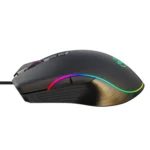 HXSJ A867 USB 6400DPI Four-speed Adjustable RGB Illuminate Wired E-sport Gaming Mouse, Length: 1.5m - Image 3