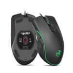 HXSJ A867 USB 6400DPI Four-speed Adjustable RGB Illuminate Wired E-sport Gaming Mouse, Length: 1.5m - Image 4