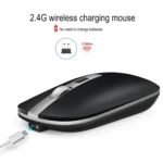 HXSJ M30 Rechargeable Wireless Mouse Metal Wheel Mute 2.4G Office Mouse 500 mAh Built-in Battery - Image 5