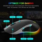 iMICE X6 Wired Mouse  6-button Colorful RGB Gaming Mouse - Image 4