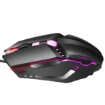 HXSJ S200 USB2.0 1600dpi Adjustable 4-Keys Colorful Glowing Wired Gaming Mouse, Length: 1.5m - Image 5