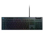Logitech G813 RGB Mechanical Wired Gaming Keyboard (GL-Linear), Length: 1.8m