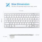 WB-8022 Ultra-thin Wireless Bluetooth Keyboard, Arabic Keys - Image 7