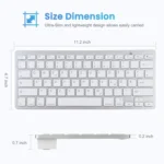 WB-8022 Ultra-thin Wireless Bluetooth Keyboard, German Keys - Image 7