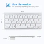 WB-8022 Ultra-thin Wireless Bluetooth Keyboard for iPad, Samsung, Huawei, Xiaomi, Tablet PCs or Smartphones, Ko Language Keys - Image 7