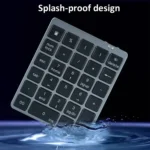 N970 Pro Dual Modes Aluminum Alloy Rechargeable Wireless Bluetooth Numeric Keyboard with USB HUB - Image 7