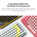 Logitech POP KEYS Round Button Bluetooth Mechanical Keyboard - Image 6