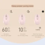 M107 4-buttons 1600 DPI 2.4GHz Wireless Rechargeable Mouse - Image 7